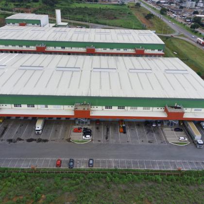 Centro de distribuição da Bramarlog em Santa Maria, que atende Brasília